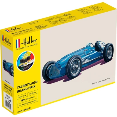 Afbeelding van 1:24 Heller 56721 Talbot Grand Prix Starter Kit Plastic Modelbouwpakket