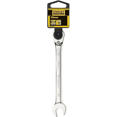 Afbeelding van Stanley handgereedschap FATMAX Omkeerbare Ringsteeksleutel met ratel 19mm FMMT13096 0