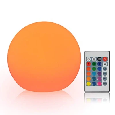 Afbeelding van Oplaadbare LED gloeilamp met Afstandsbediening en Drukbediening 16 RGB kleuren voor Decoratieve Verlichting