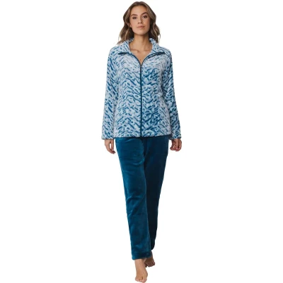 Afbeelding van Rebelle huispak blauwe panter Blauw Maat 50