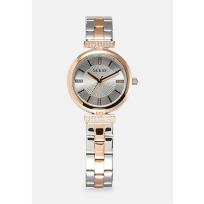 Afbeelding van Guess Array Horloge silvercoloured, Dames, Maat: One Size, Silver coloured