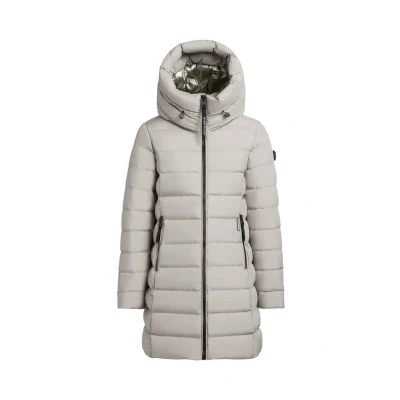 Afbeelding van khujo Stepp Nekar Wintermantel, Dames, Maat: XS, Blizzard grey