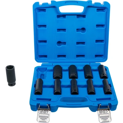 Afbeelding van BGS Kracht doppenset zeskant, diep 1/2&quot; 10 24 mm delig