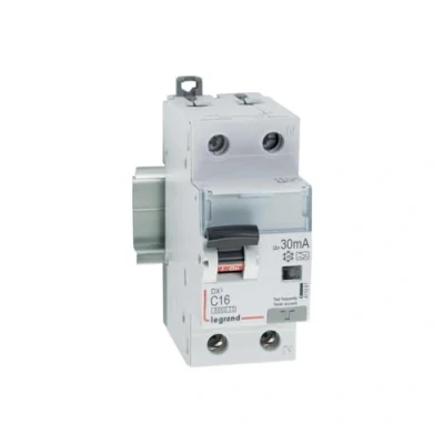 Afbeelding van Legrand aardlekautomaat dx3 1p n c16a 6000a 30ma biconnect 411061