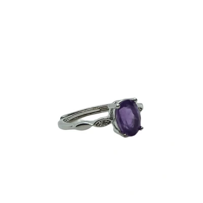 Afbeelding van Stones &amp; Bones® Ring Amethist verstelbaar no. 7