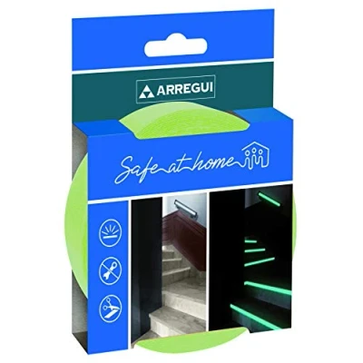 Afbeelding van ARREGUI A 1050060 Antislip lichtband, zelfklevende tape, glow in the dark, luminous veiligheid tape oplichtend, 5 m x 20 mm, groen licht