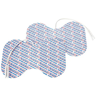 Afbeelding van TensCare Vlinder Elektrodenpads Vlindervormige (105 x 155 mm) Set van 2 Voor Pijnverlichting en Spierversteviging Herbruikbaar Huidvriendelijk