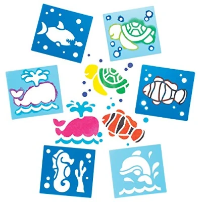 Afbeelding van Baker Ross AW389 Sealife sjablonen (6 stuks)