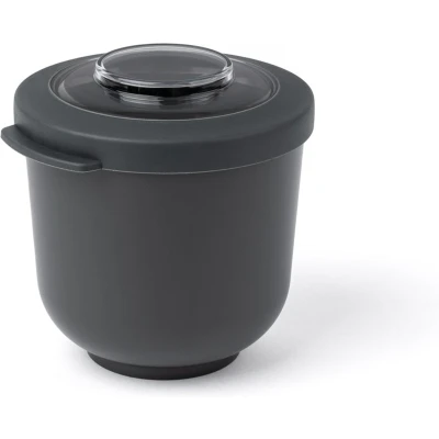 Afbeelding van Amuse Tylla Charcoal Life Bowl Lunchbox Perfect Afsluitbare Verhouddoos Voor onderweg Vaatwas, magnetron, en diepvriesbestendig Zwart 500 ml