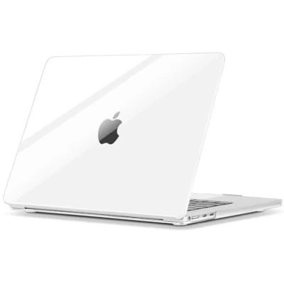 Afbeelding van ZYB Hoes Case voor MacBook Air M2 13.6 Inch 2022 Model A2681 met Liquid Retina en Touch ID, Plastic Slanke Glanzende Harde Beschermhoes Cover, Kristalhelder