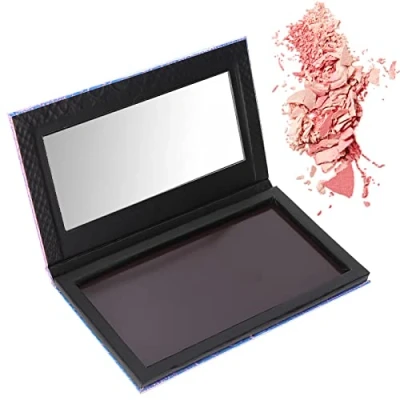 Afbeelding van Leeg Make up Oogschaduwpalet Regenboog Zeemeermin uppalet met Spiegel, Zelfklevend Palet Magnetisch voor Oogschaduw Lipstick Blush poeder