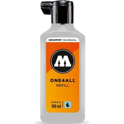 Afbeelding van Molotow ONE4ALL Refill acryl, kleur 237 grijs blauw licht 180 ml, navulinkt voor permanente marker