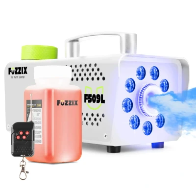 Afbeelding van Fuzzix F509LW Party Rookmachine 500 Watt 9 ingebouwde RBG LEDS