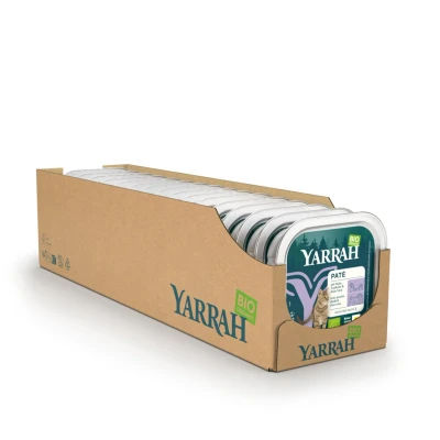 Afbeelding van 16x Yarrah Bio Kattenvoer Paté Kip&amp;Kalkoen 100 gr