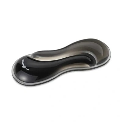 Afbeelding van Kensington Slim Duo Gel Polssteun voor Muis en Trackball, 192 x 72 22mm, Ergonomische Pijn Ongemak, Compatibel met Compacte Muizen Trackballs, Zwart/Grijs (K62438WW)