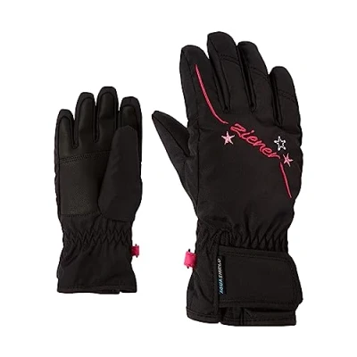 Afbeelding van Ziener Lula skihandschoenen, uniseks, kinderen, zwart, 5,5