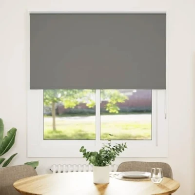 Afbeelding van vidaXL Rolgordijn verduisterend 120x150 cm stofbreedte 116,6 grijs