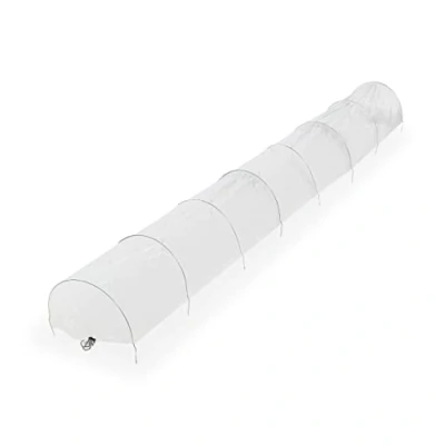 Afbeelding van Relaxdays kweektunnel folie 5 m plantentunnel transparant folietunnel moestuin