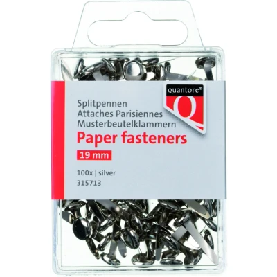 Afbeelding van Splitpen Quantore blister 19mm zilver
