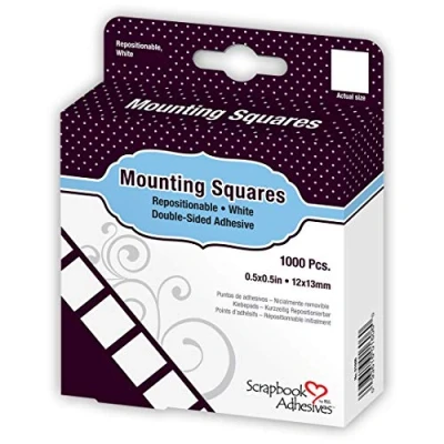 Afbeelding van 3L Mounting Squares Wit Herpositioneerbaar 1000 Stuks