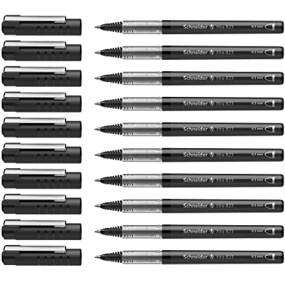 Afbeelding van rollerball Schneider Xtra 823 0,3 mm zwart doos met 10 stuks
