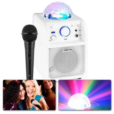 Afbeelding van Vonyx SBS50W Karaoke set met microfoon, Bluetooth en lichteffect