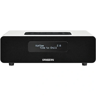 Afbeelding van Sangean DDR 36 White DAB+/FM RDS digitale tafelradio met bluetooth aux zwart wit