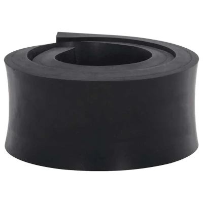 Afbeelding van Rubberen rand voor sneeuwploeg 120x8x2 cm zwart