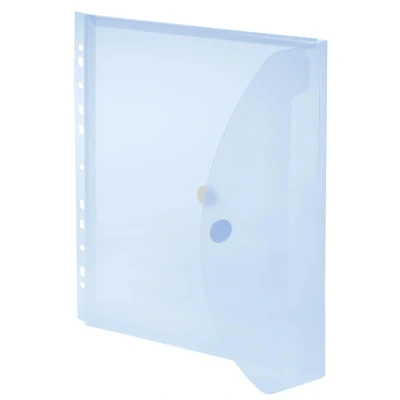 Afbeelding van Foldersys Enveloptas Velcro Sluiting A4 Geperforeerd 11 gaats Geel