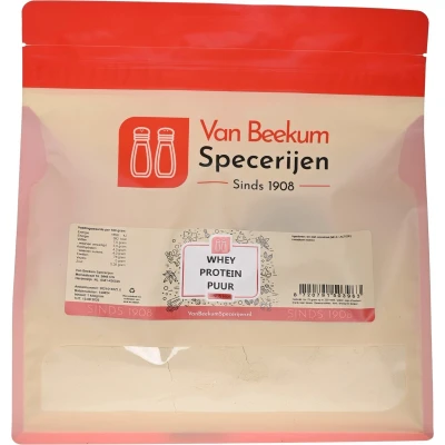 Afbeelding van Van Beekum Specerijen Whey Protein Puur 1 kilo (hersluitbare stazak)