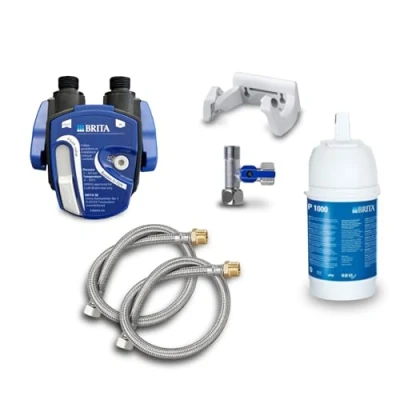 Afbeelding van Ondergrondse waterfilter: BRITA filterkop, filter P1000, flexibele slang, hoekventieladapter
