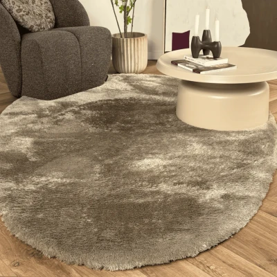 Afbeelding van Organisch hoogpolig vloerkleed Odelia stone Interieur05 80 x 150 cm (XS)
