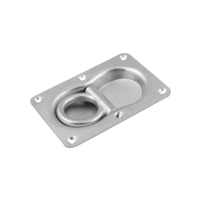 Afbeelding van Wegklapbare vloerring dubbel 150 x 125mm Gegalvaniseerd