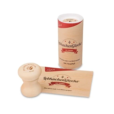 Afbeelding van Lebkuchenglocke peperkoek bakvorm vorm Nürnberger bakken, bakvorm, voor hobbybakkers en banketbakkers (4 cm)