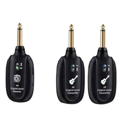 Afbeelding van Mocturnity Draadloos Gitaarsysteem UHF Audio Draadloze Zender Ontvanger voor Akoestische Gitaar, Bas, Viool, Keyboard