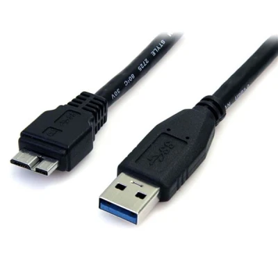Afbeelding van StarTech.com 50 cm zwarte SuperSpeed USB 3.0 kabel A naar micro B M/M