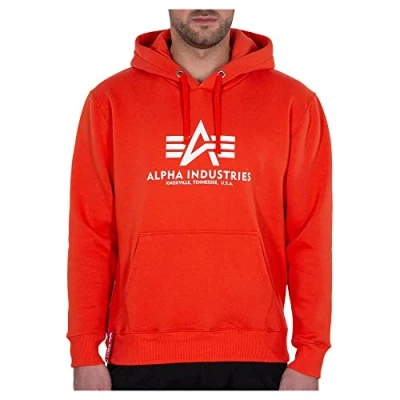 Afbeelding van Alpha Industries FOIL Hoodie rot, Heren, Maat: XS, Rot