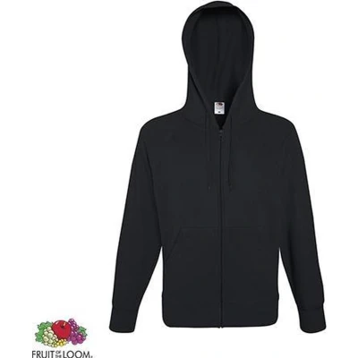 Afbeelding van Fruit of the Loom hoodie vest met rits lichtgewicht Maat L Kleur Black