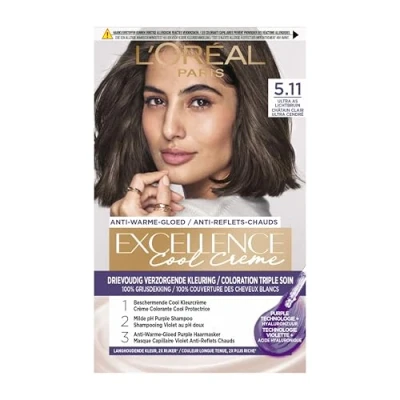 Afbeelding van Excellence Cool Creme 5.11 Ultra As Lichtbruin 1set