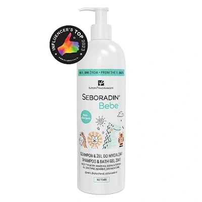 Afbeelding van Seboradin Bebe Shampoo en Wasgel 2 in 1 voor Kinderen Mensen met een Gevoelige, Droge, Atopische Huid, Delicaat Wassen, Babyverzorging, Zonder Tranen, 500 ml