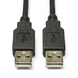 Afbeelding van USB A naar kabel 3 meter 2.0 (100% koper, Zwart)