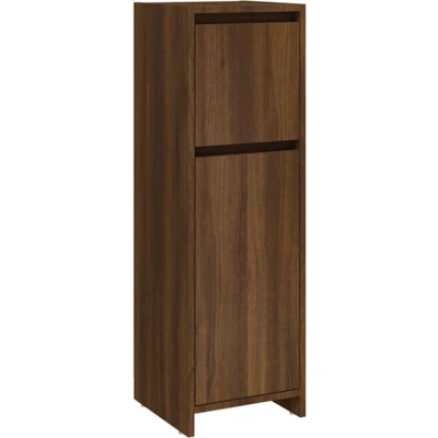 Afbeelding van vidaXL Badkamerkast 30x30x95 cm bewerkt hout bruin eikenkleur