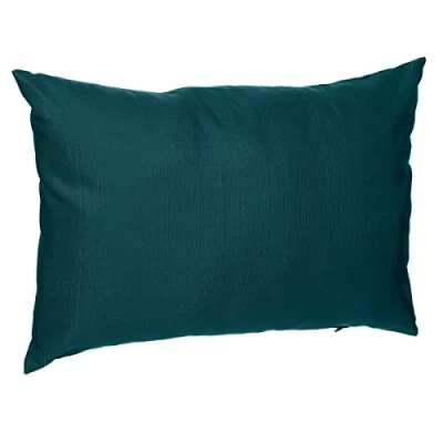 Afbeelding van Bank/sier/tuin kussens voor binnen en buiten in de kleur emerald groen 30 x 50 10 cm tuinstoelkussens