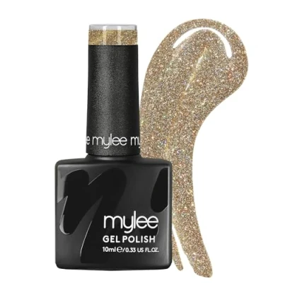 Afbeelding van Mylee Reflecterende Gel Nagellak 10ml [Singin&#039; In The Rain] UV/LED Soak Off Nail Art Manicure Pedicure, Professioneel, Salon &amp; Thuisgebruik [Spotlight Range] Langdurig en gemakkelijk aan te brengen