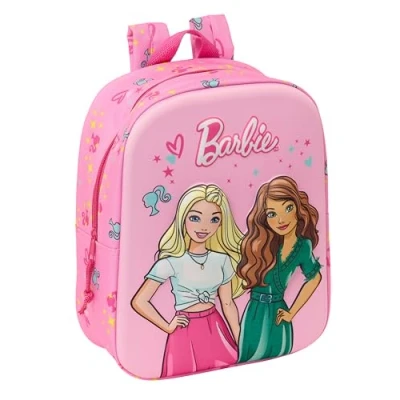 Afbeelding van Schoolrugzak Barbie Roze Fuchsia 22 x 27 10 cm 3D