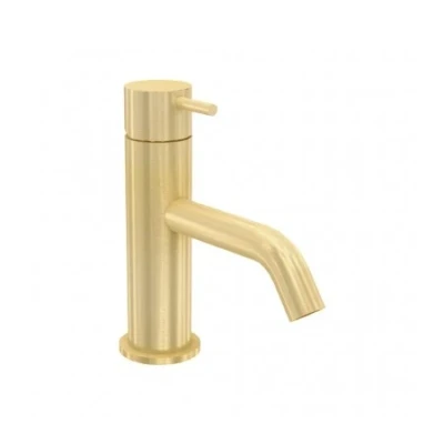 Afbeelding van Waterevolution Flow wastafelkraan PVD geborsteld light gold T110WGE