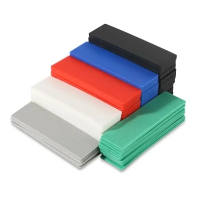 Afbeelding van 60 stuks kunststof beglazingsblokken, set, 100 x 28 1 6 mm, afstandhouders, onderlegplaten, raam, glasblokken voor het leggen van tegels