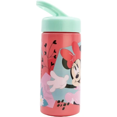 Afbeelding van Stor Minnie Mouse sportwaterfles met rietje en geïntegreerde handgreep, 410 ml