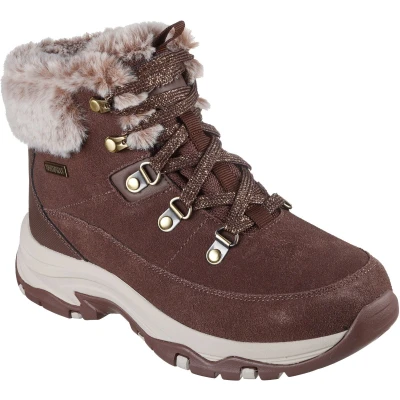 Afbeelding van Skechers Dames Wandelschoen Trego snow Worries Bruin Maat: 39