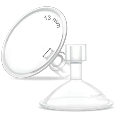 Afbeelding van Maymom MyFit kraterserie 11 mm tweedelig ontwerp klein borstschild compatibel met Medela borstkolven; niet originele pomponderdelen; Vervang schilden; Fit Flex Connector; 2st